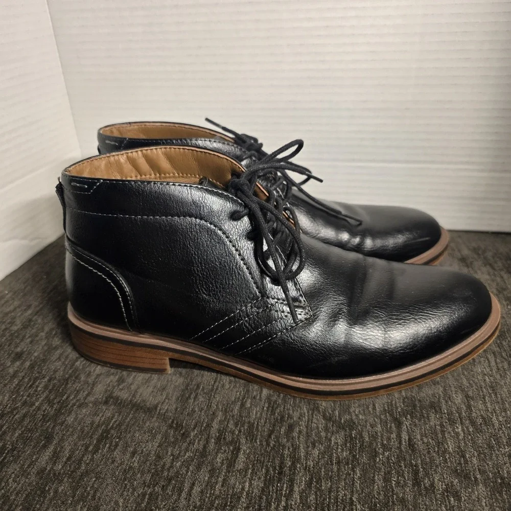 SONOMA Black Men's Lace-Up Ortholite Boots Shoes US Size 8.5